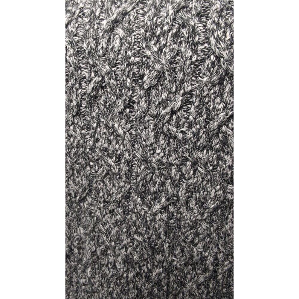 Frank And Oak Marled Knit Sweater Medium Black White Minimalist - Picture 2 of 7